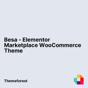 Besa - Elementor Marketplace WooCommerce Theme
