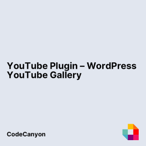 YouTube Plugin - WordPress YouTube Gallery