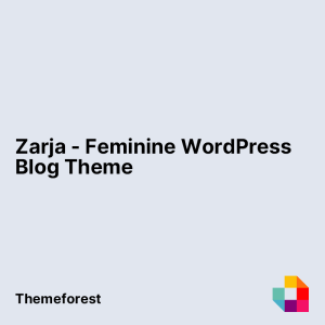 Zarja - Feminine WordPress Blog Theme