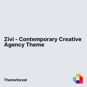 Zivi - Contemporary Creative Agency Theme