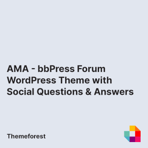 AMA - bbPress Forum WordPress Theme with Social Questions and Answers
